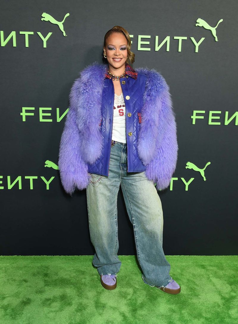 Rihanna Launches New Kicks in Purple
