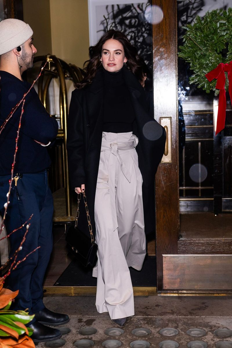 Lily James: Recently Outside