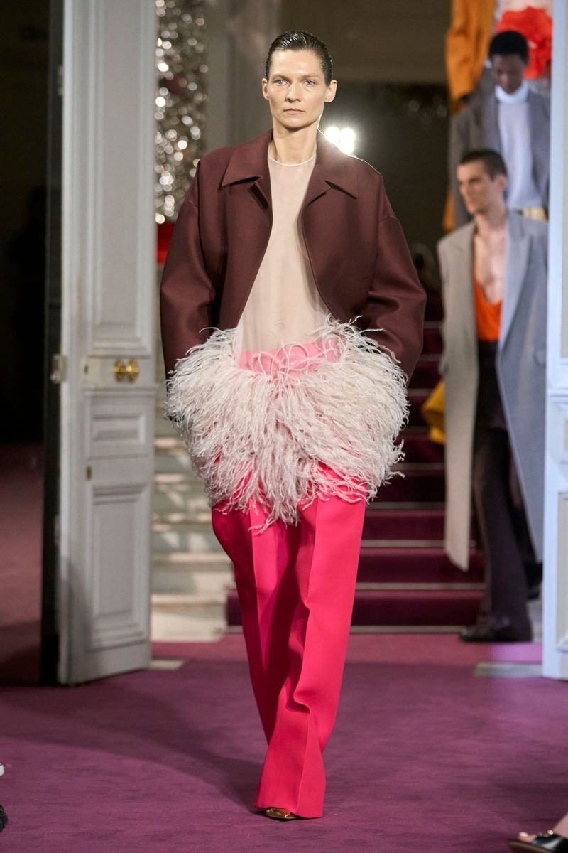 Valentino's Collection Was Textural and Dramatic