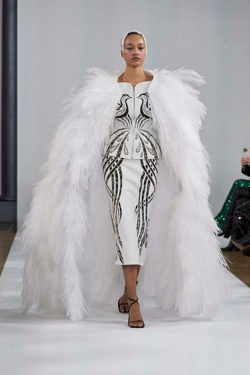 Yanina Couture's Swan Dresses Are Synchronous With "Capote Vs. The Swans"