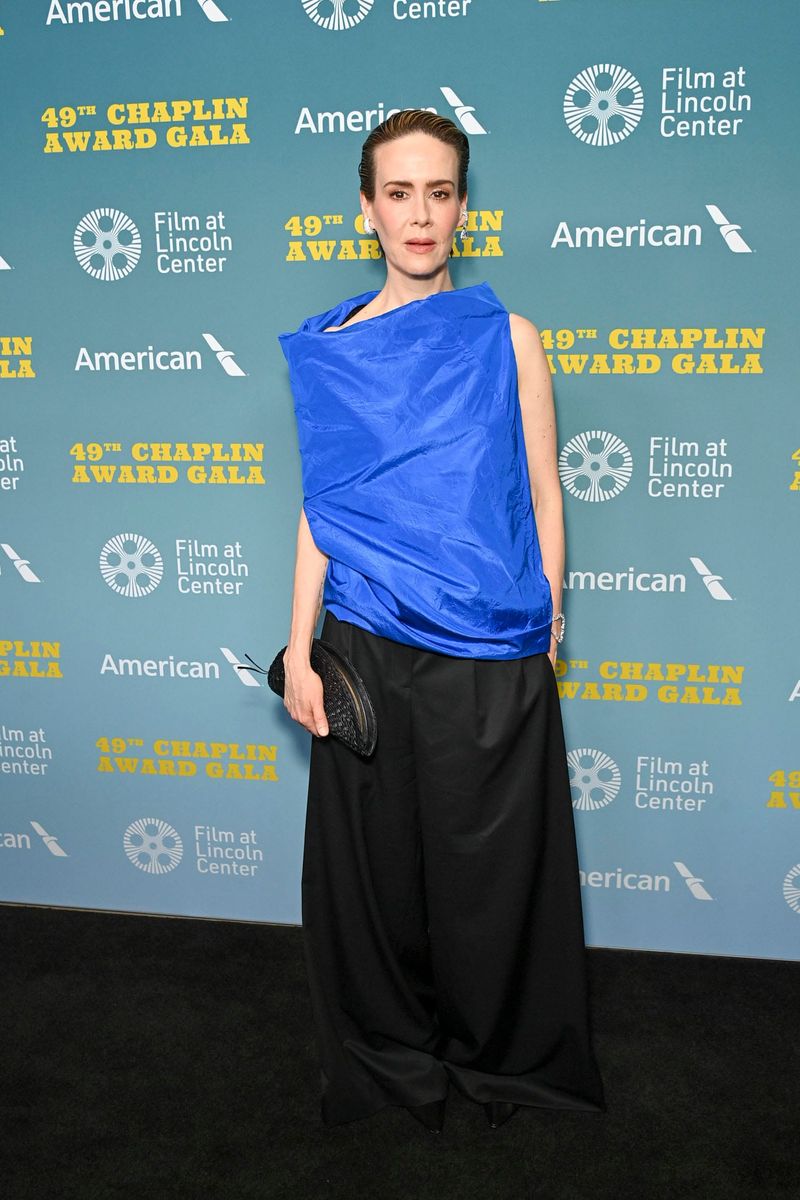 Sarah Paulson Wore a Tarp to the Chaplin Awards