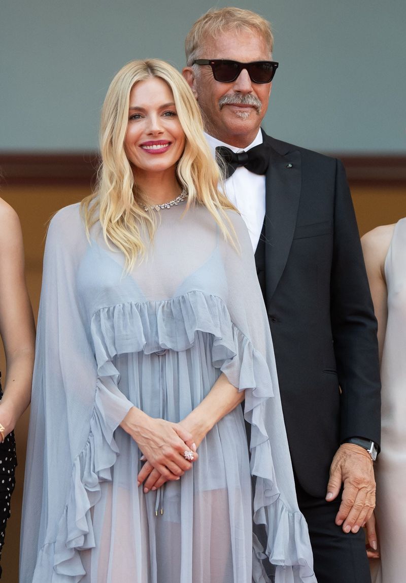 Sienna Miller AND Kevin Costner Are Blonde for All the "Horizon" Events in Cannes