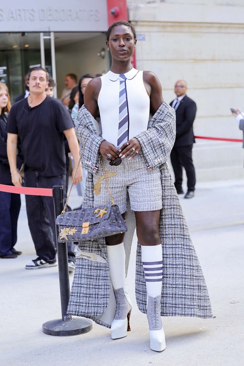 Jodie Turner-Smith Stood Tall at Thom Browne