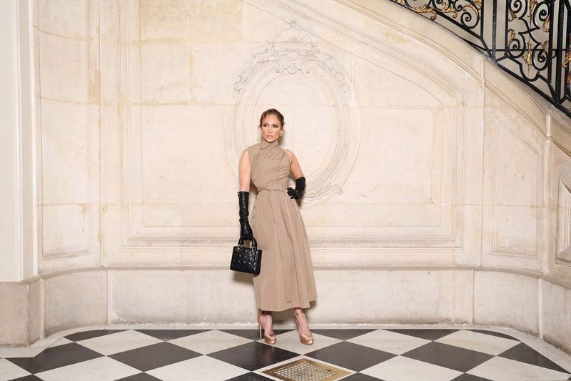 Jennifer Lopez Flew Solo at Dior