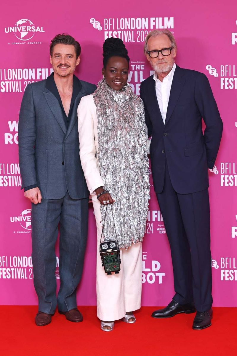 Lupita Brought a Vintage Robot to the BFI Film Festival