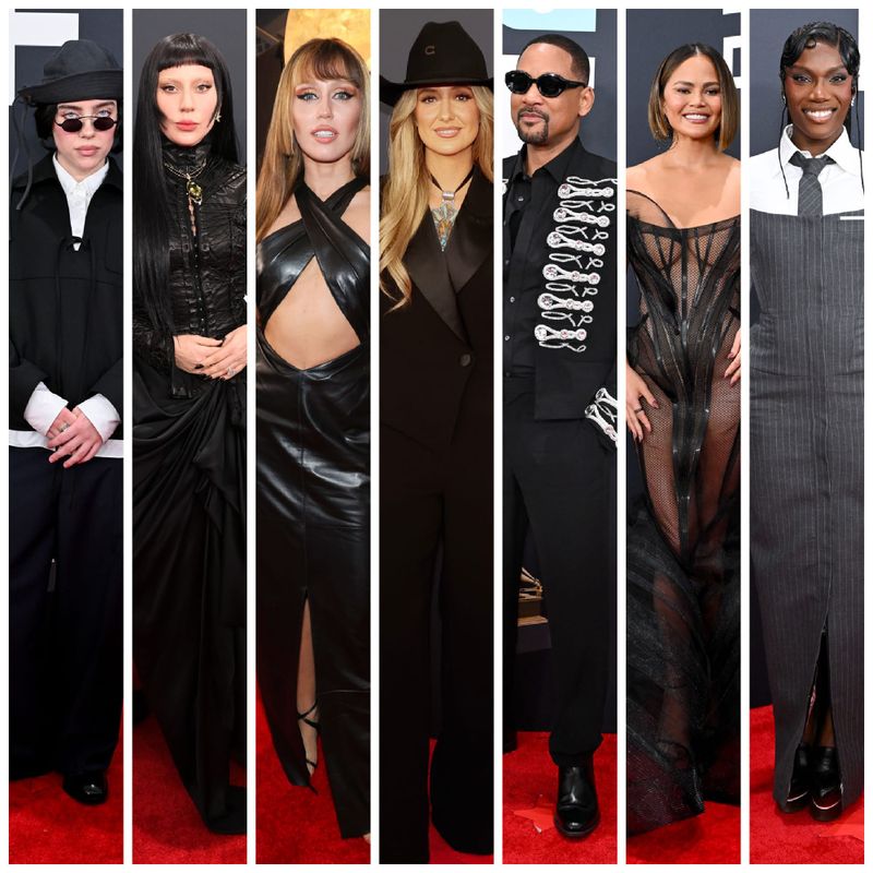 Olivia, Miley, Billie, Gaga, and Doechii Lead the Parade of Folks Wearing Black at the 2025 Grammys