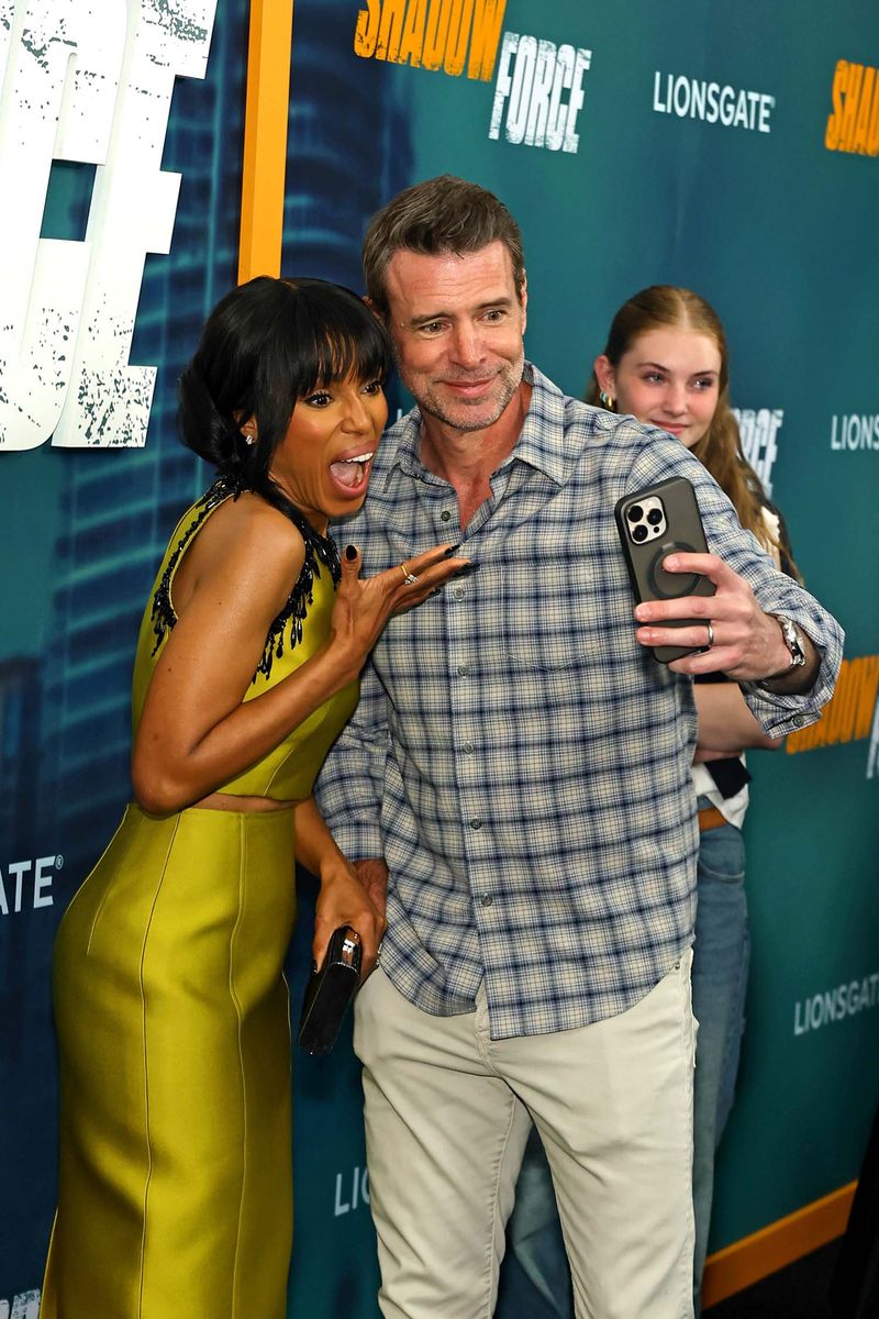 Kerry Washington and Scott Foley Had a Scandal Reunion at the Shadow Force Premiere