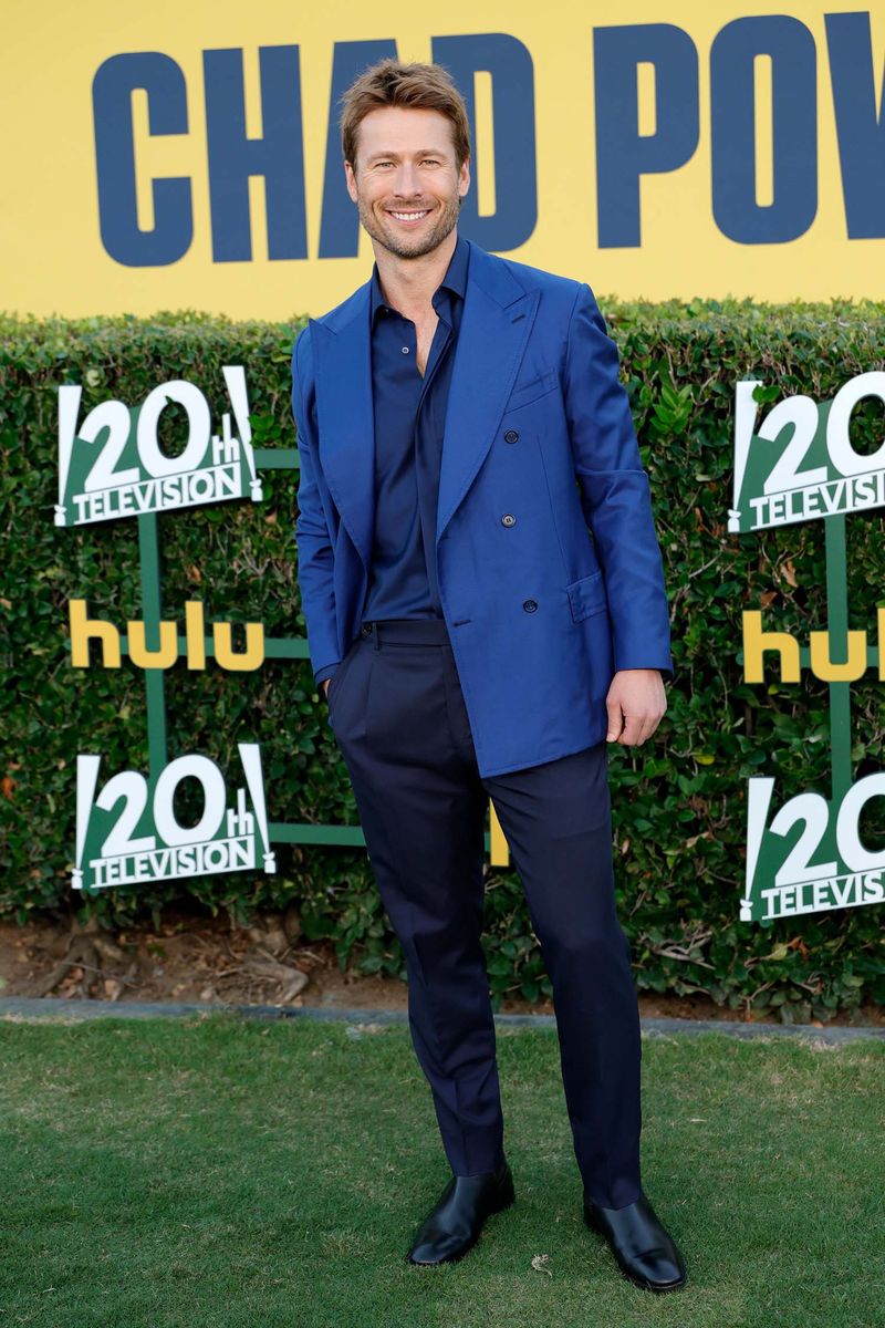 Glen Powell Embraces Jewel Tones