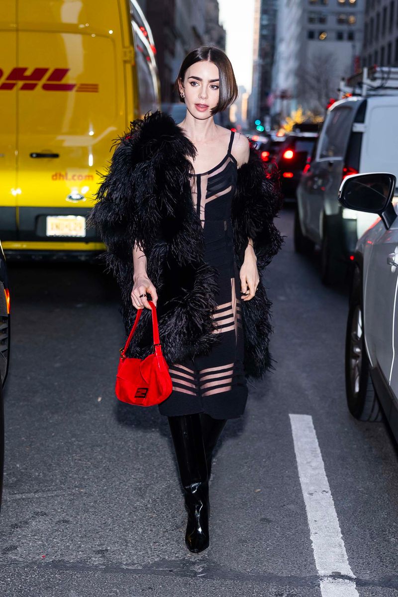 Lily Collins Is Back Out Promoting Emily in Paris
