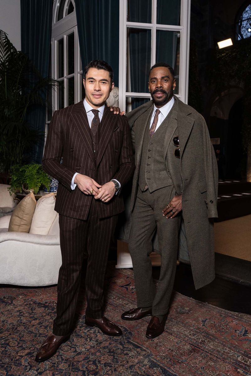 Everyone Looked Handsome in the Front Row for the Ralph Lauren Menswear Show