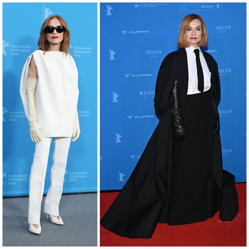 Isabelle Huppert Is Off Being Chic and Dramatic in Berlin