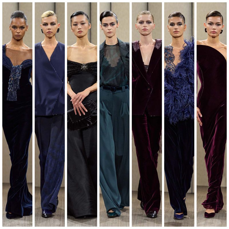 Armani Privé Couture Is Dark and Luxe
