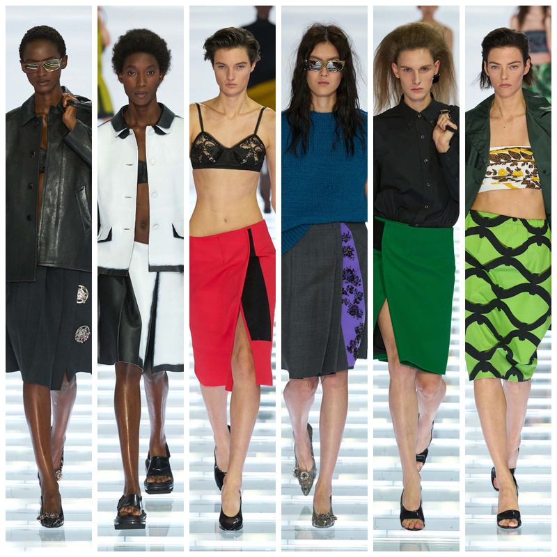 Prada Showed a Lot of Bra Tops...