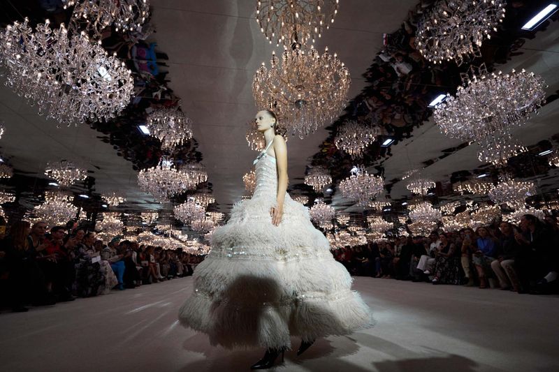 We Have an Unusual Array of Pics From Richard Quinn's Glamorous Show