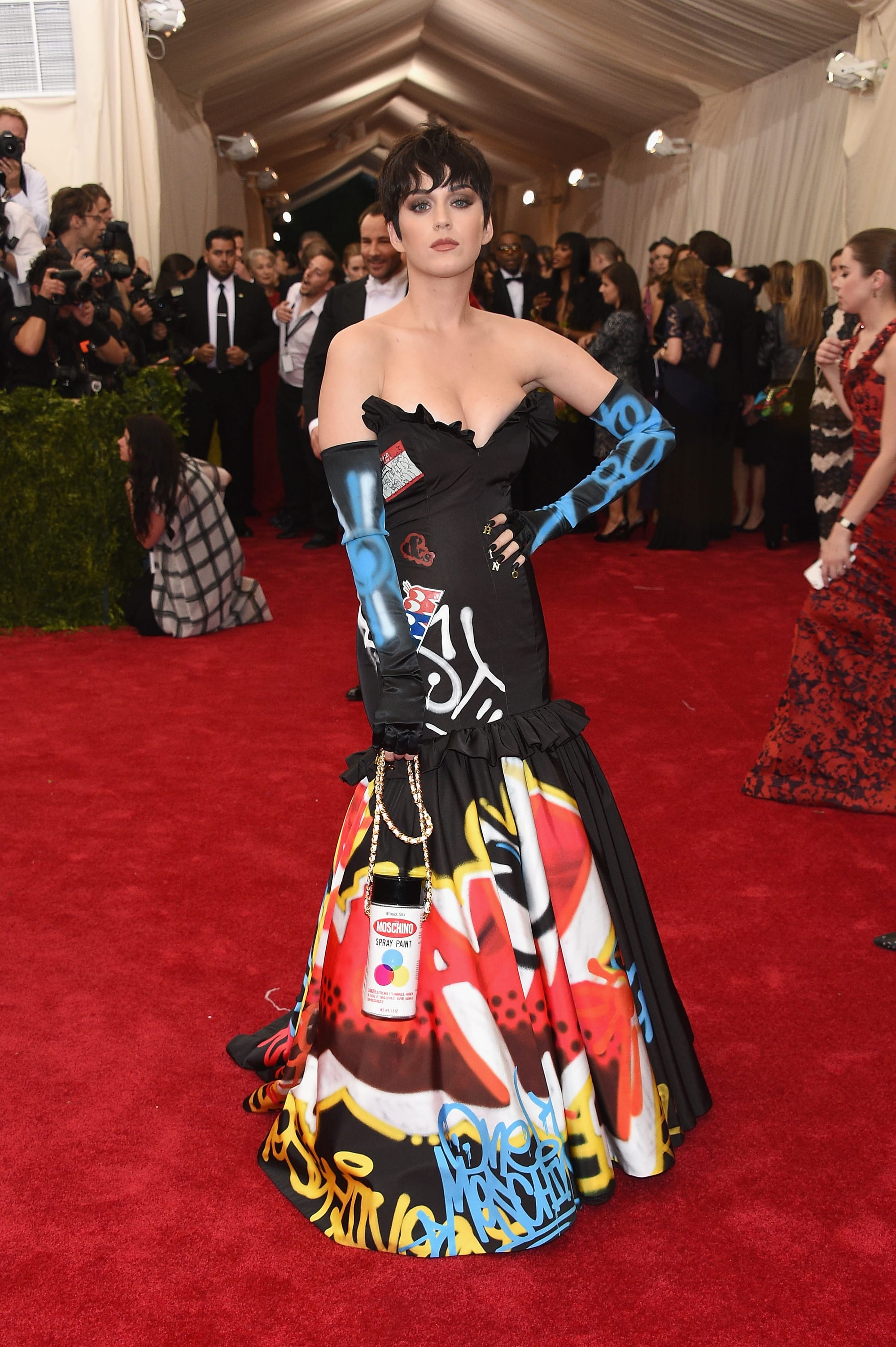 Met Ball Fug Carpet: Katy Perry and Madonna in Moschino