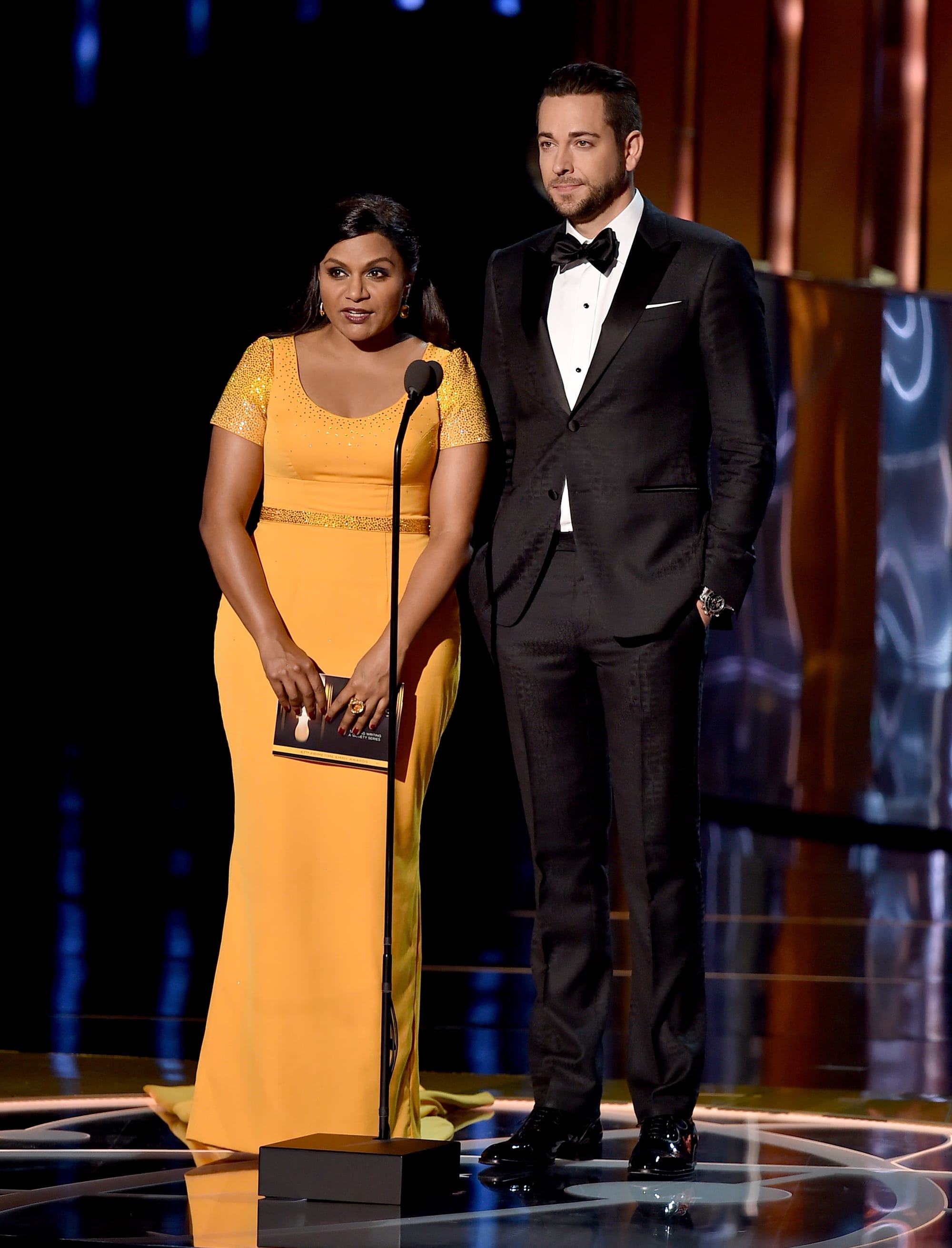 mindy kaling emmy awards 2015 zachary levi