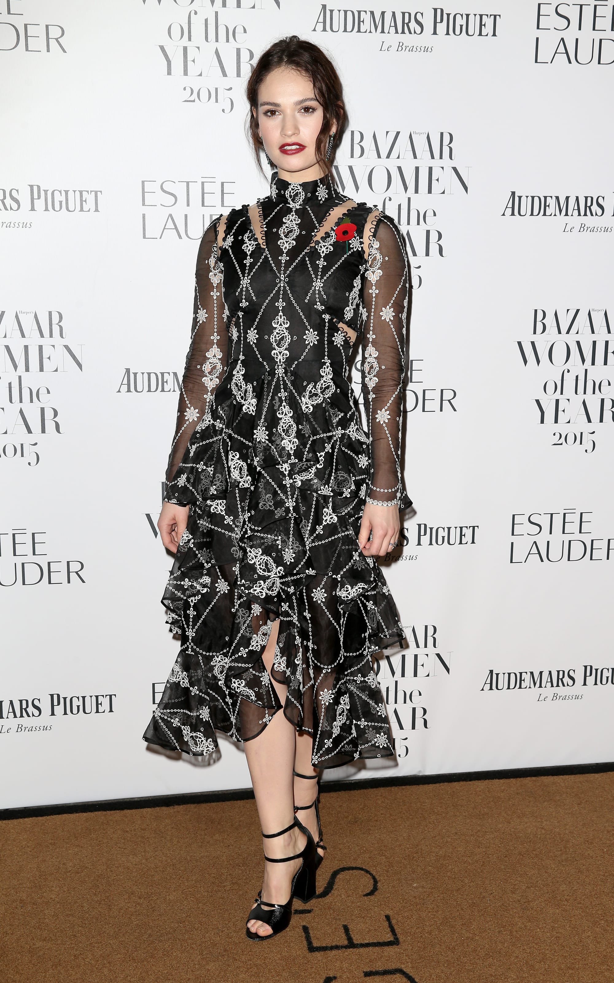 Lily James Harper's Bazaar Women of the Year Awards UK