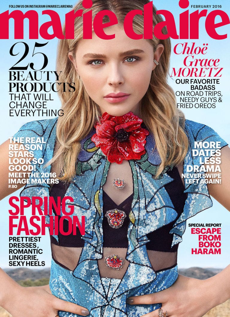 chloe grace moretz marie claire cover