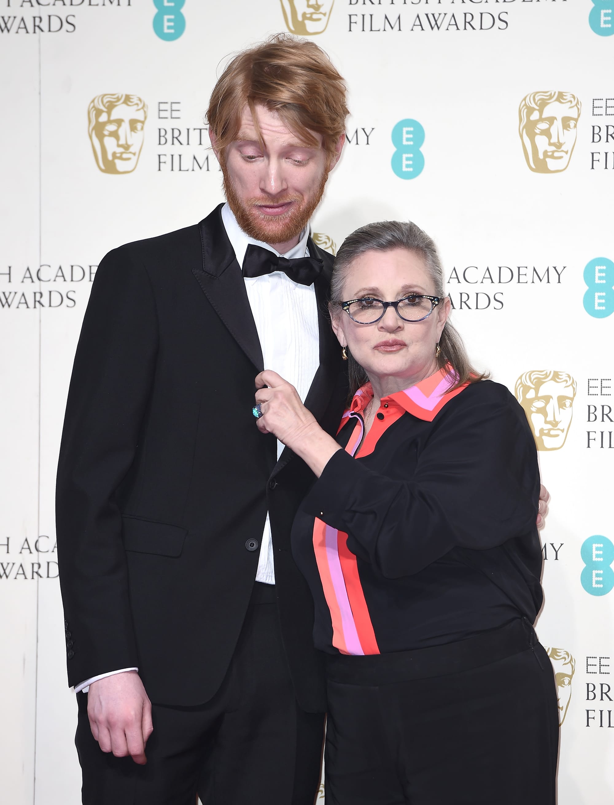 BAFTAs Amusingly Played: Carrie Fisher and Domhnall Gleeson