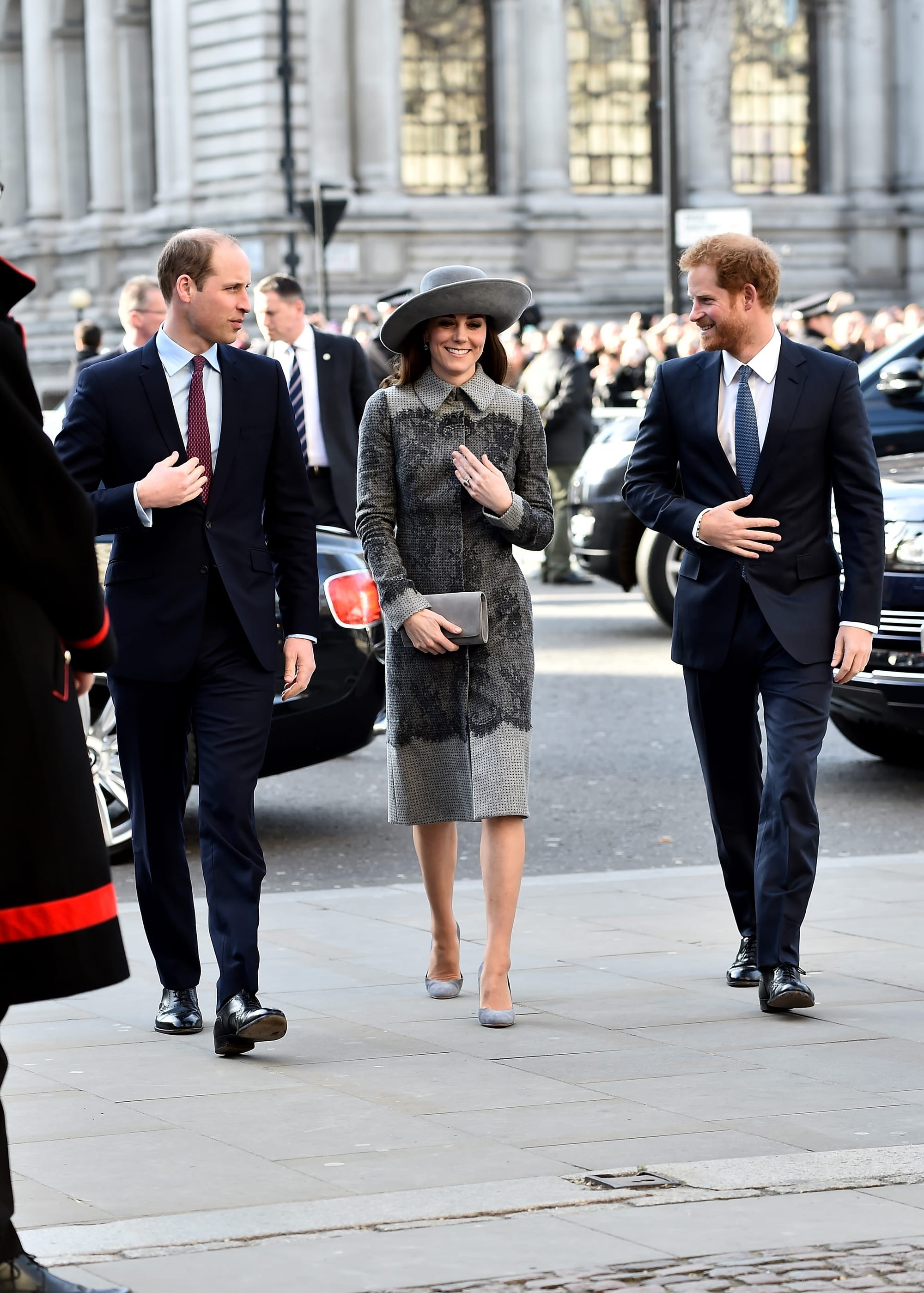 Royally Played: Harry and Wills and Kate (in Erdem) at The Commonwealth Observance Day Service