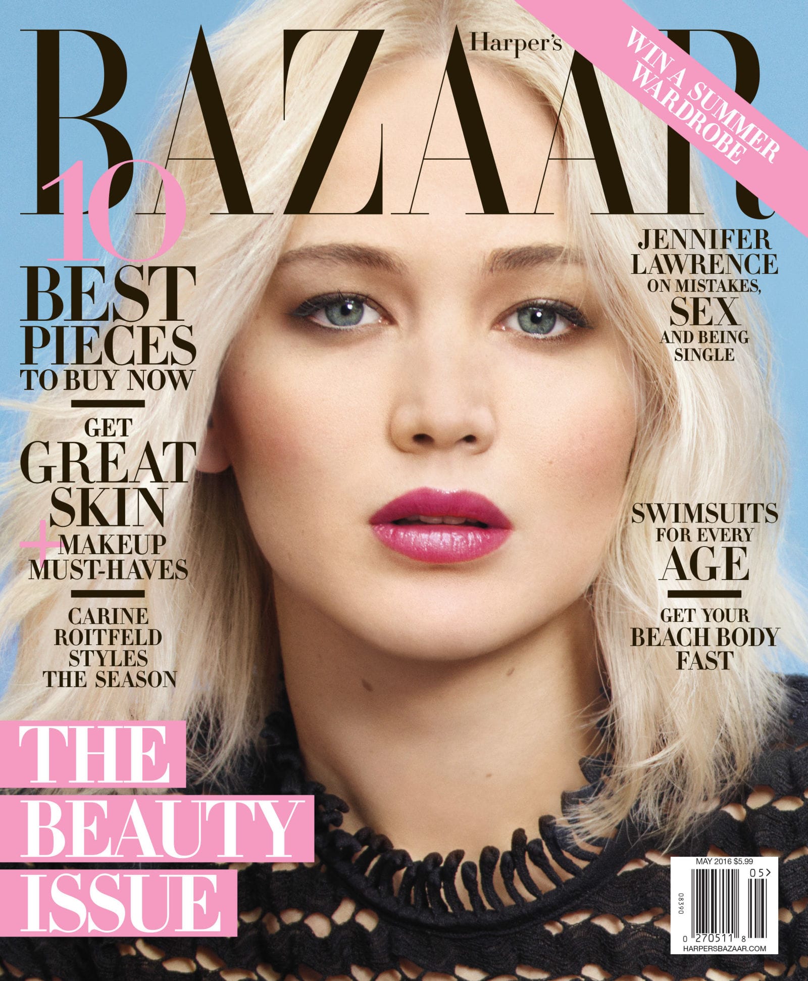 Fug or Fab the Cover: Jennifer Lawrence on Harper's Bazaar
