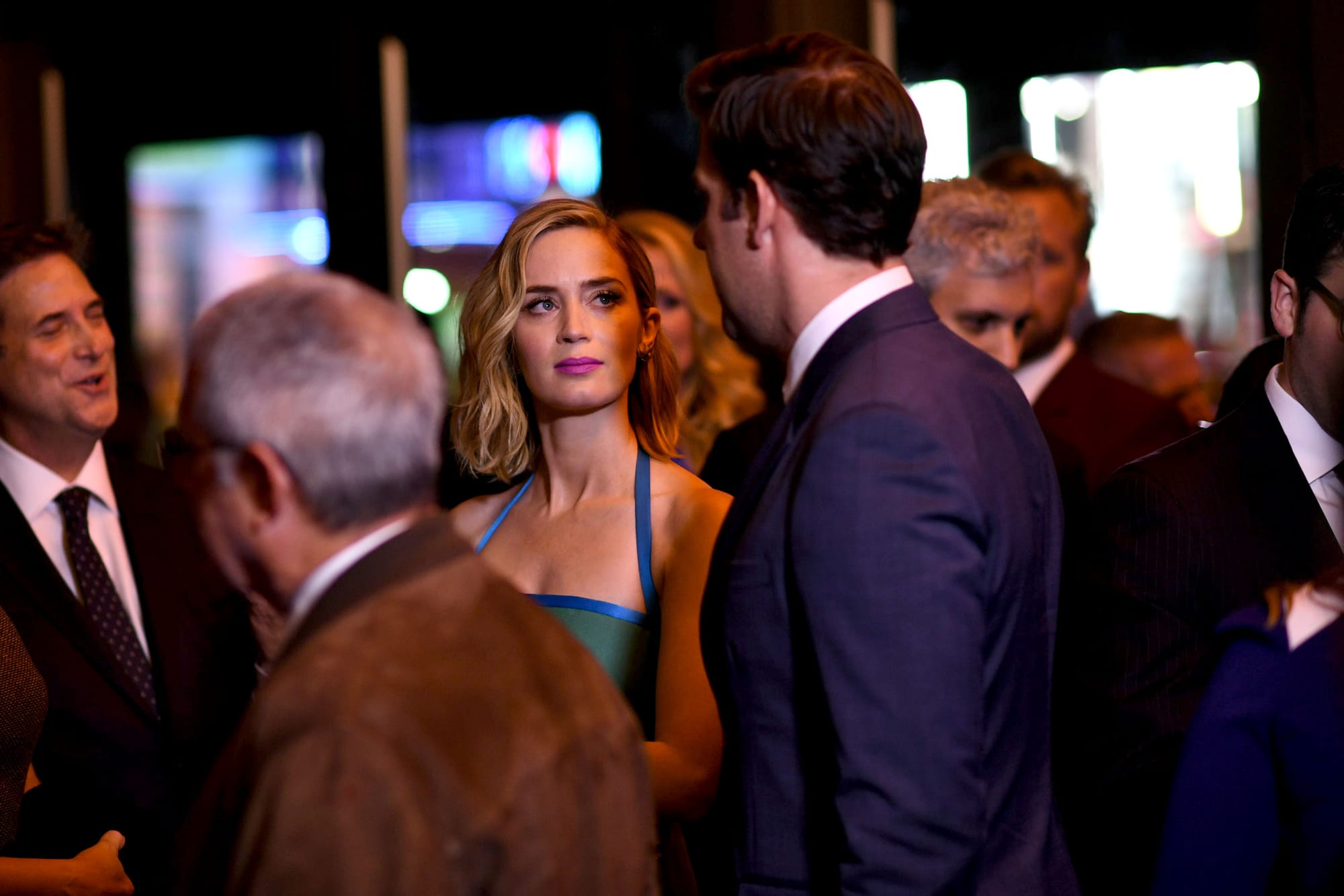 Emily Blunt in Prada at the Premiere of The Girl on the Train