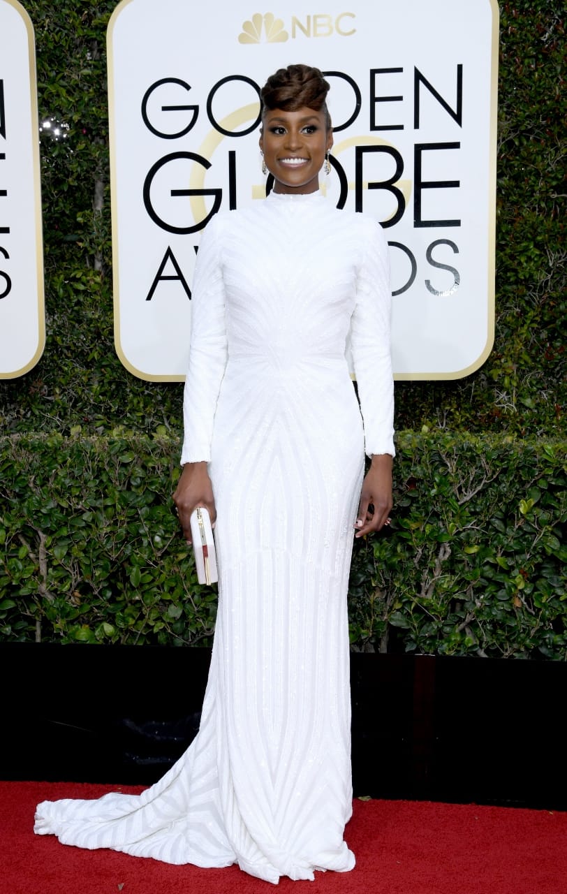 Golden Globes 2017: Issa Rae's Christian Siriano Is Stellar