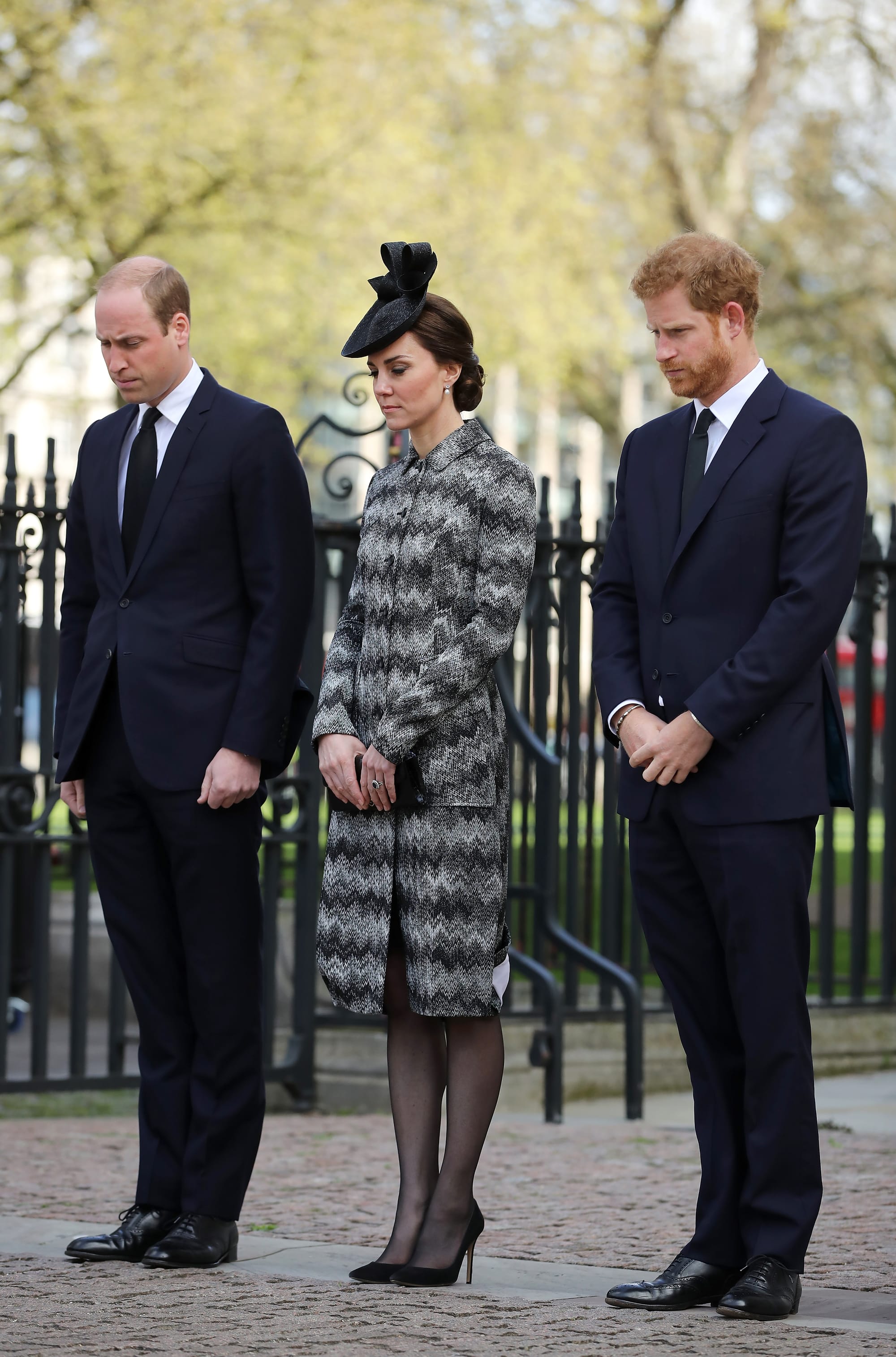 Wills, Kate, and Harry Attend Service of Hope