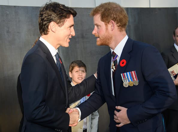 Justin Trudeau and Prince Harry