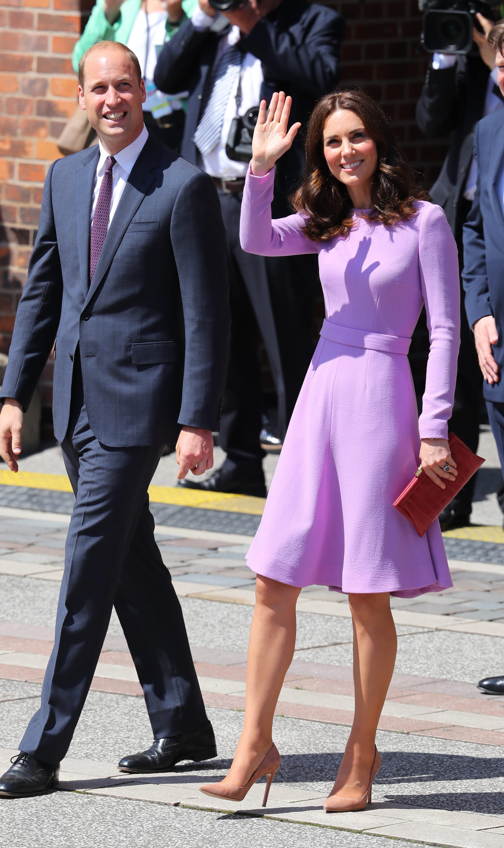 Wills and Kate and George and Charlotte Leave Germany