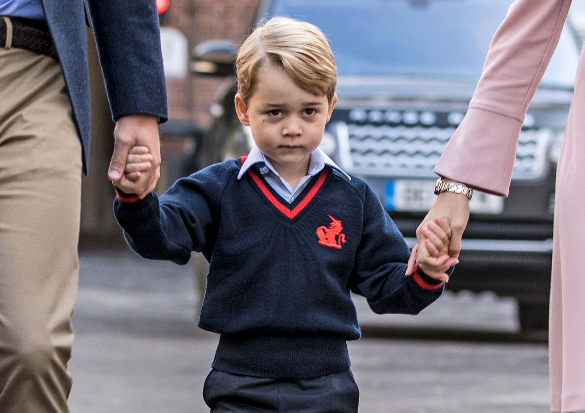 Prince George Attends Thomas's Battersea On His First Day At School