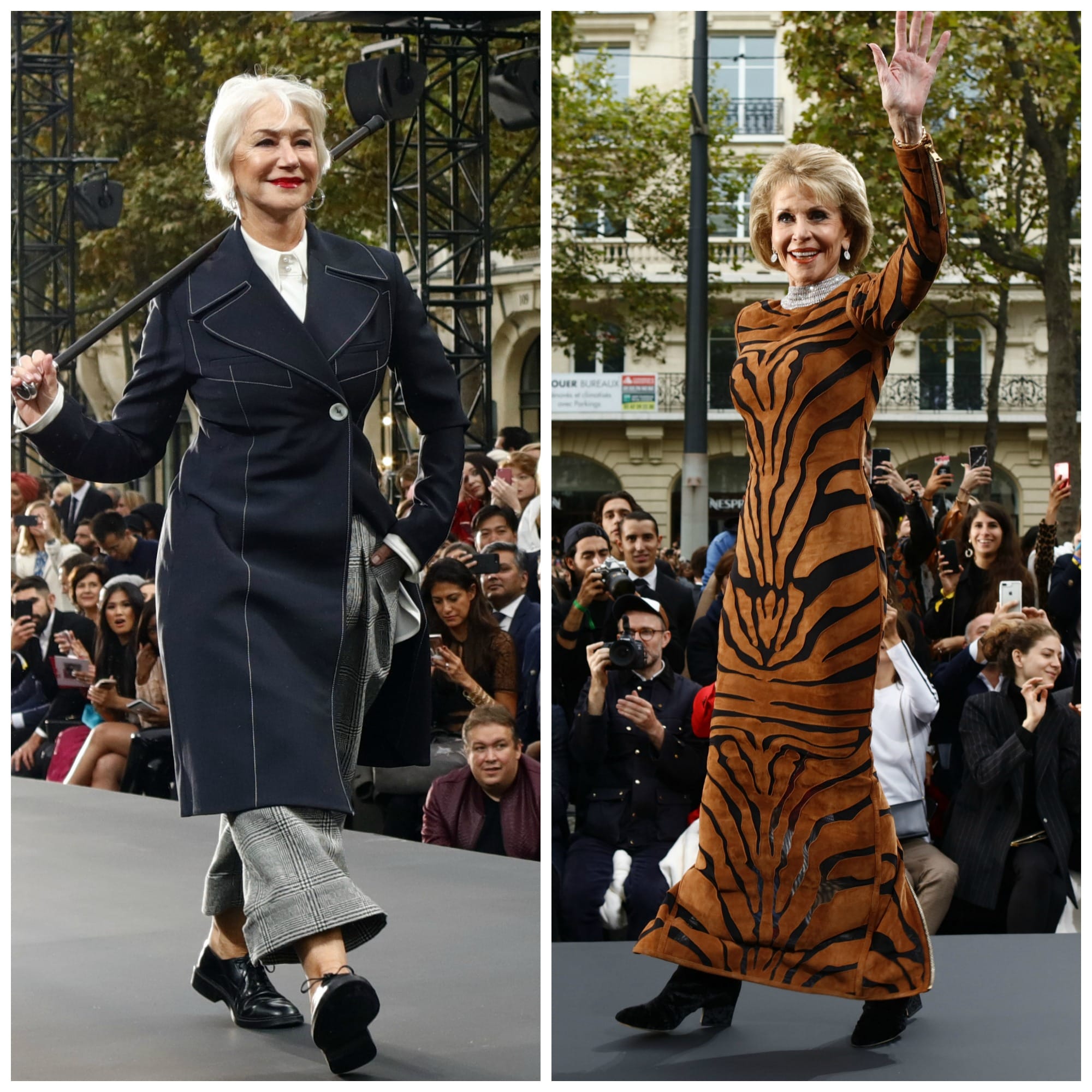 L'Oreal's Paris Runway Show Featured Helen Mirren AND Jane Fonda