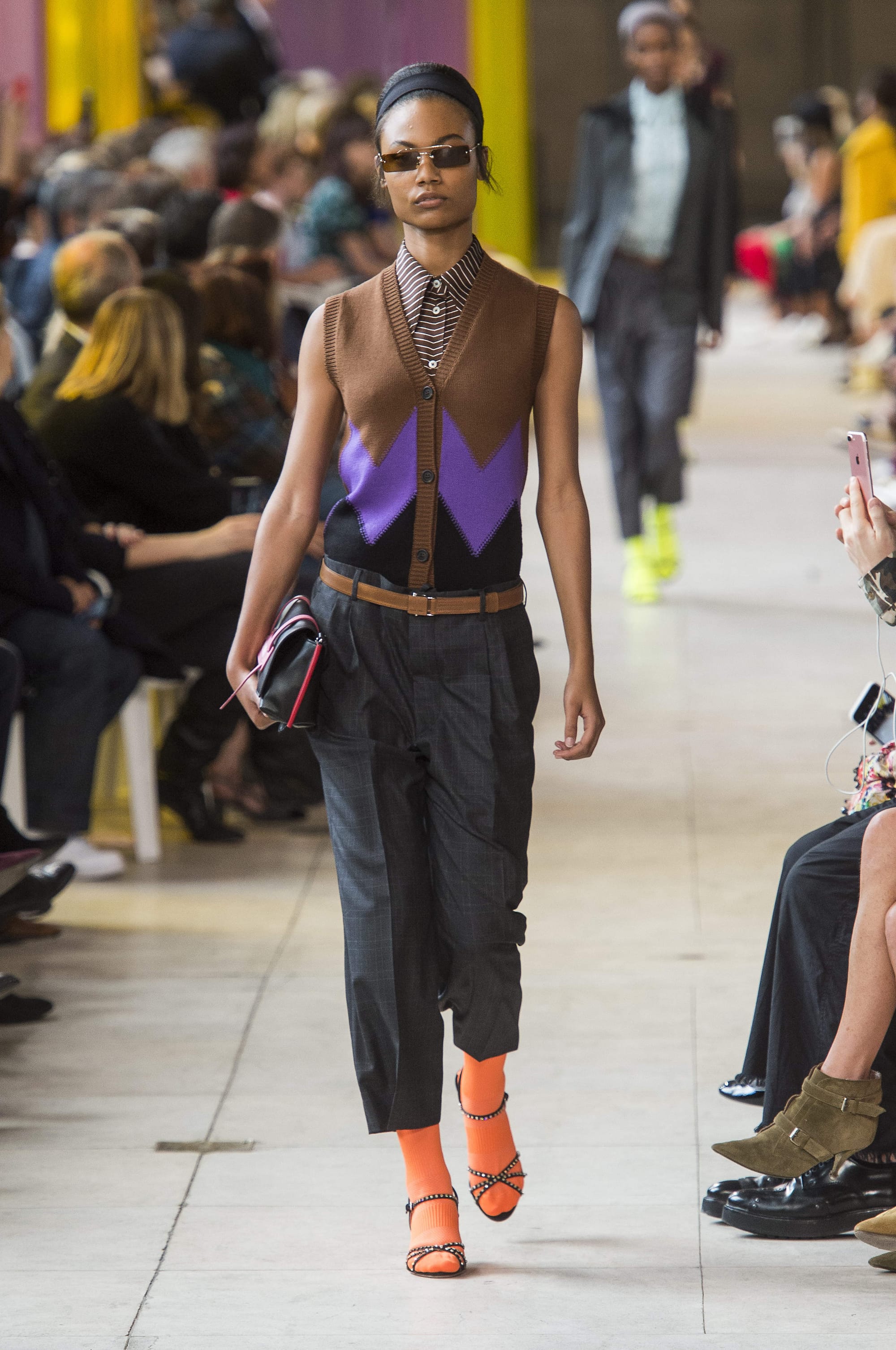 Miu Miu Is Pitching Plaid, and Neon Socks
