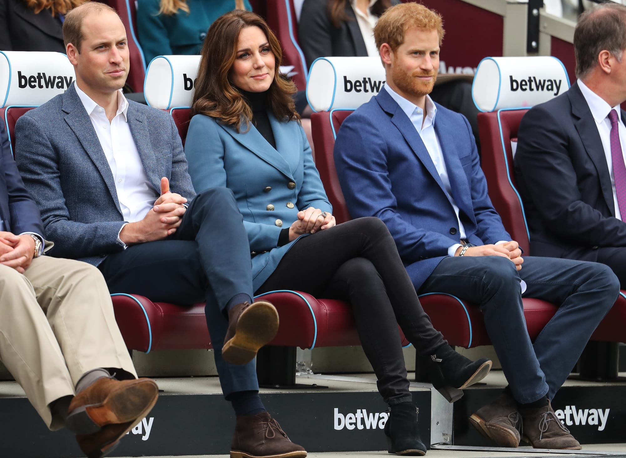 Wills and Kate and Harry Emerge For Sporty Shenanigans
