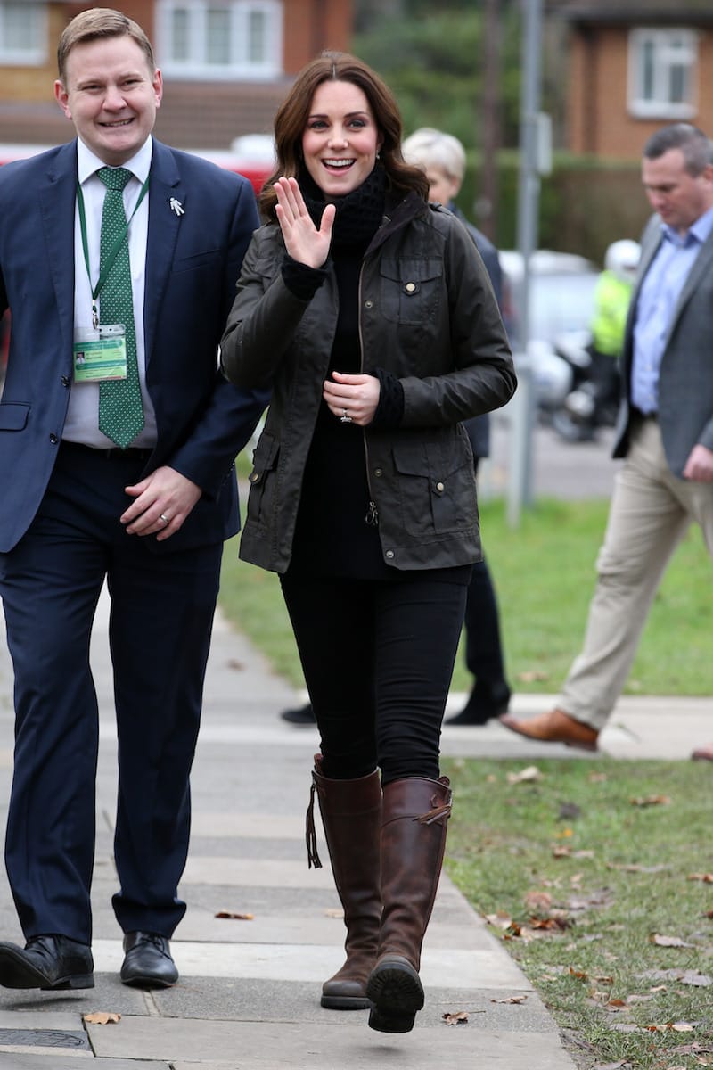Kate Visits Children (And Bugs), Looks Casual For Gardening