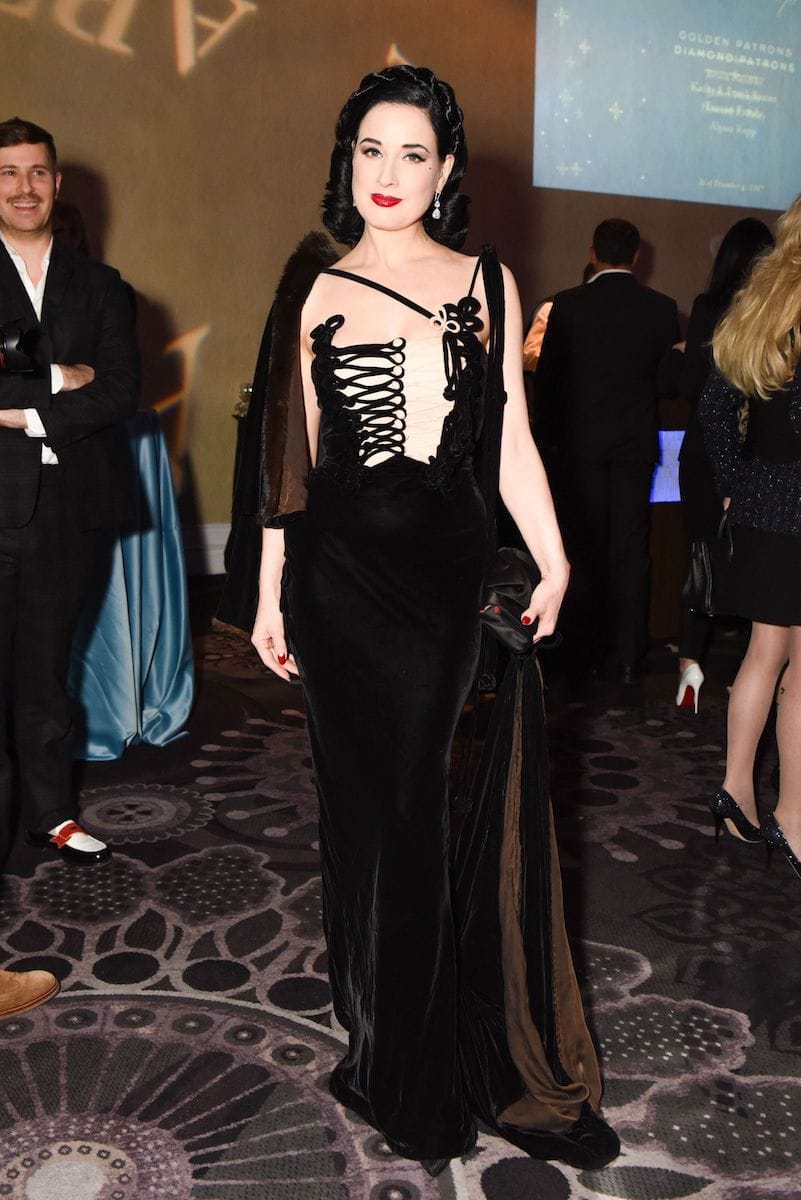 Dita Von Teese Looks VERY Dramatic