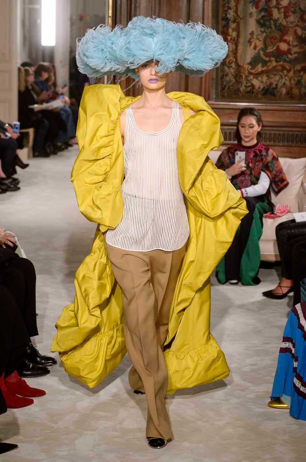 It was HATS HATS HATS at Valentino