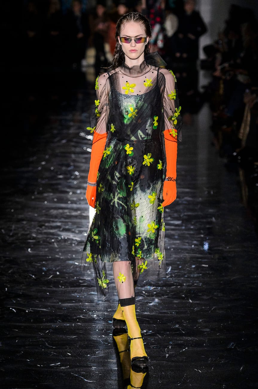 Prada Continues The Neon Trend