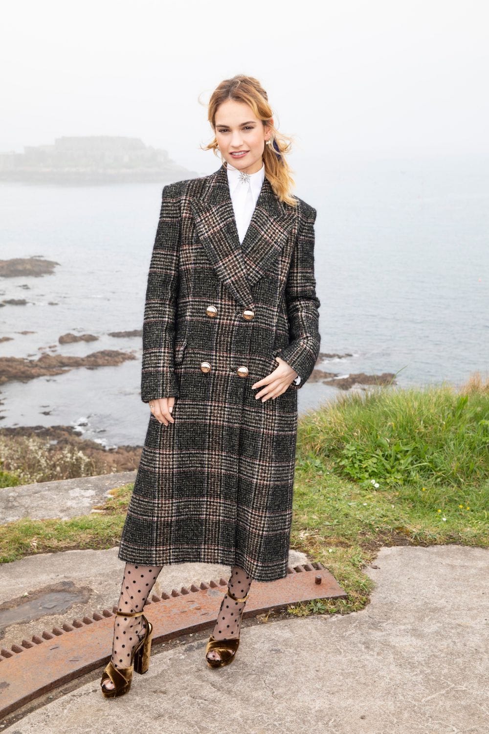 Lily James Is Wearing THE BEST COAT