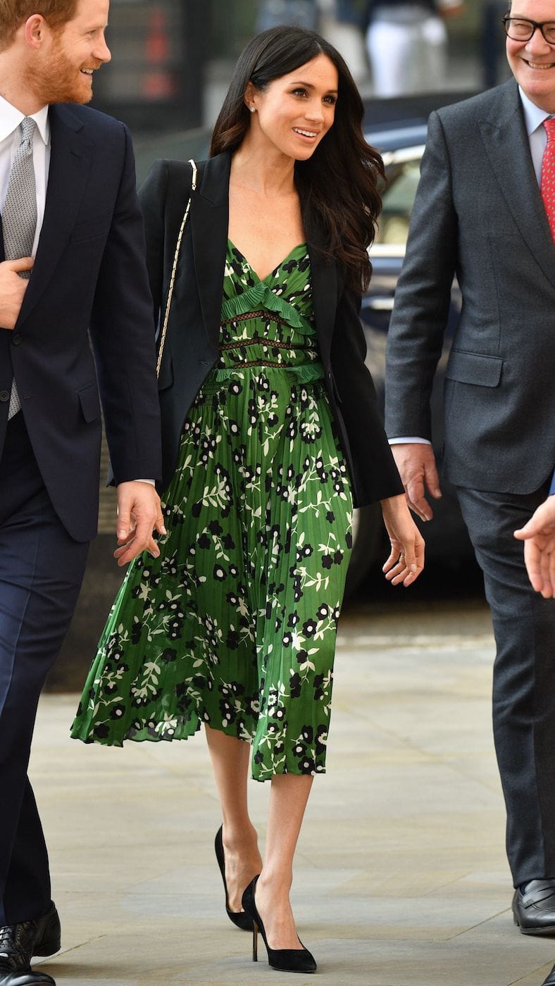 Meghan Markle's Self Portrait Dress Is SO GOOD