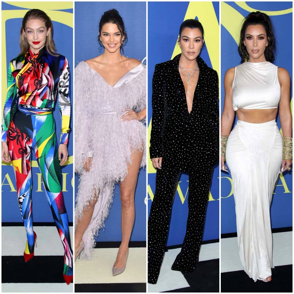 Two Kardashians, a Jenner, and a Hadid Walked Into A Fashion Party...