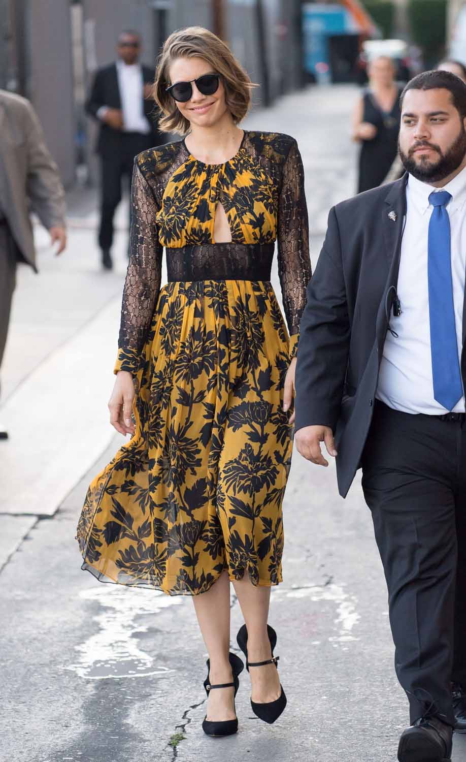Lauren Cohan Looks Chipper in Sophie Theallet