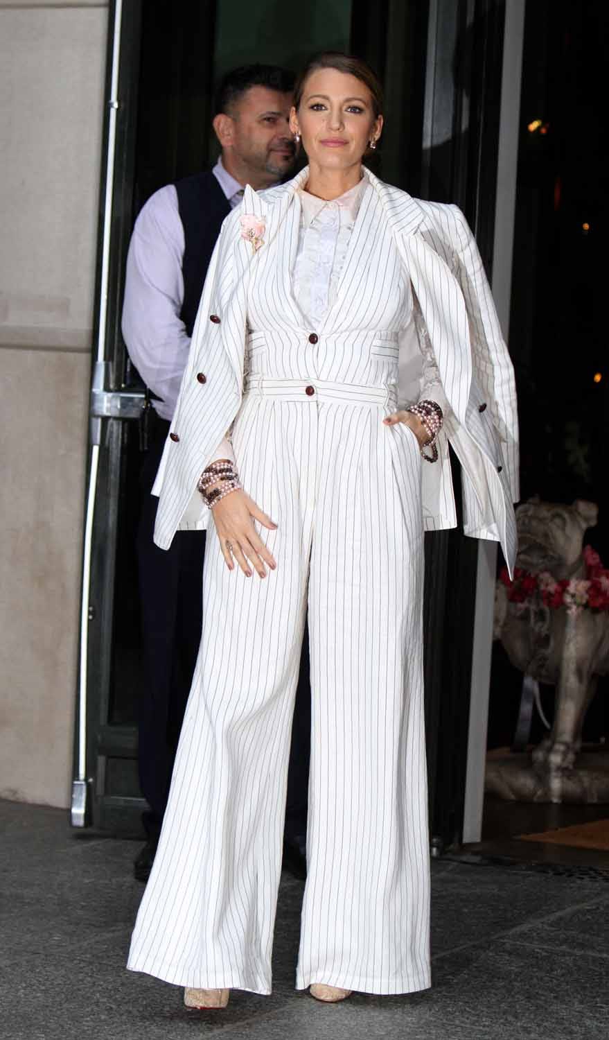 Blake Lively Really Is Suiting Up Right Now