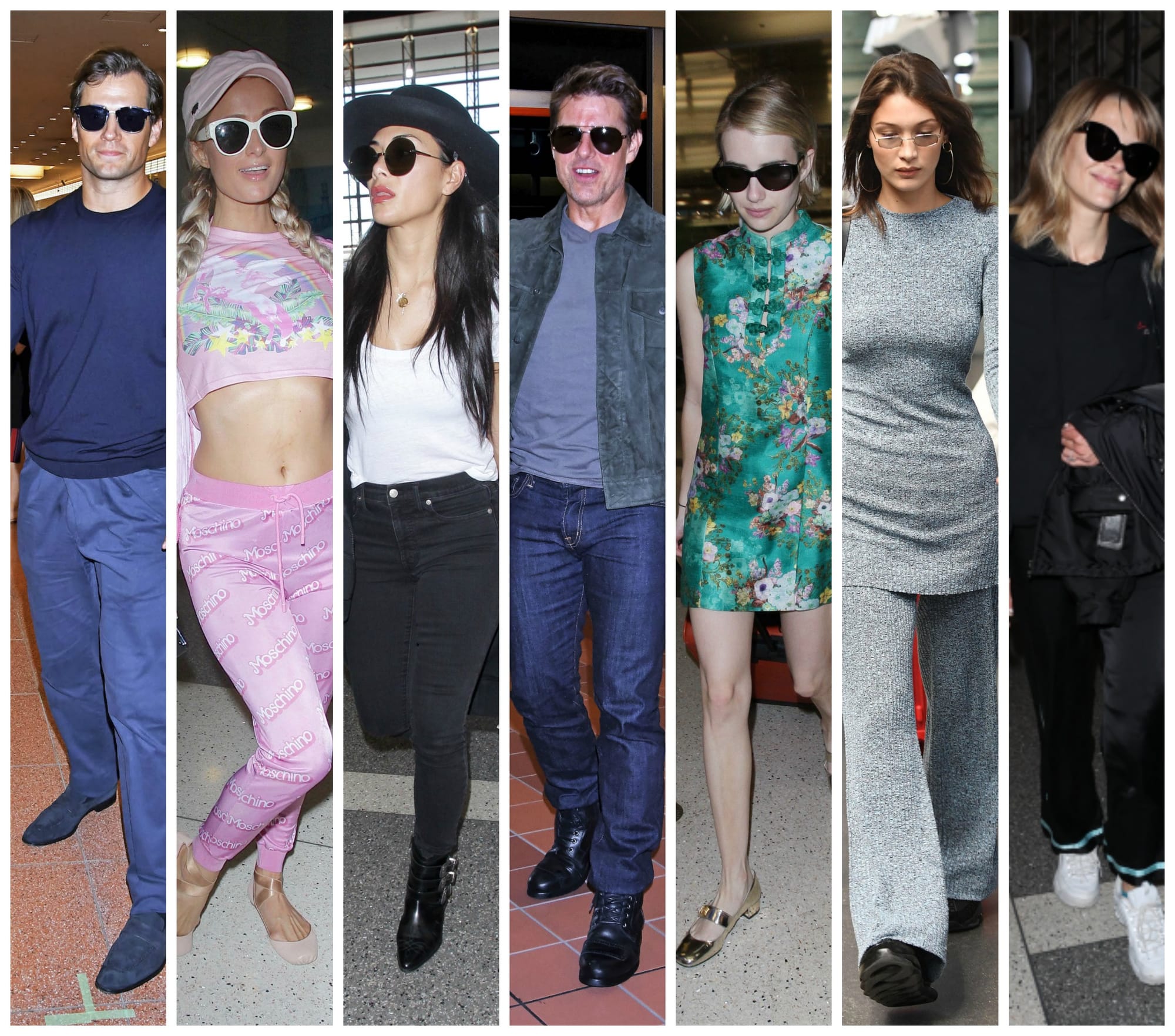 Celebrities ARE Wearing Things on Planes