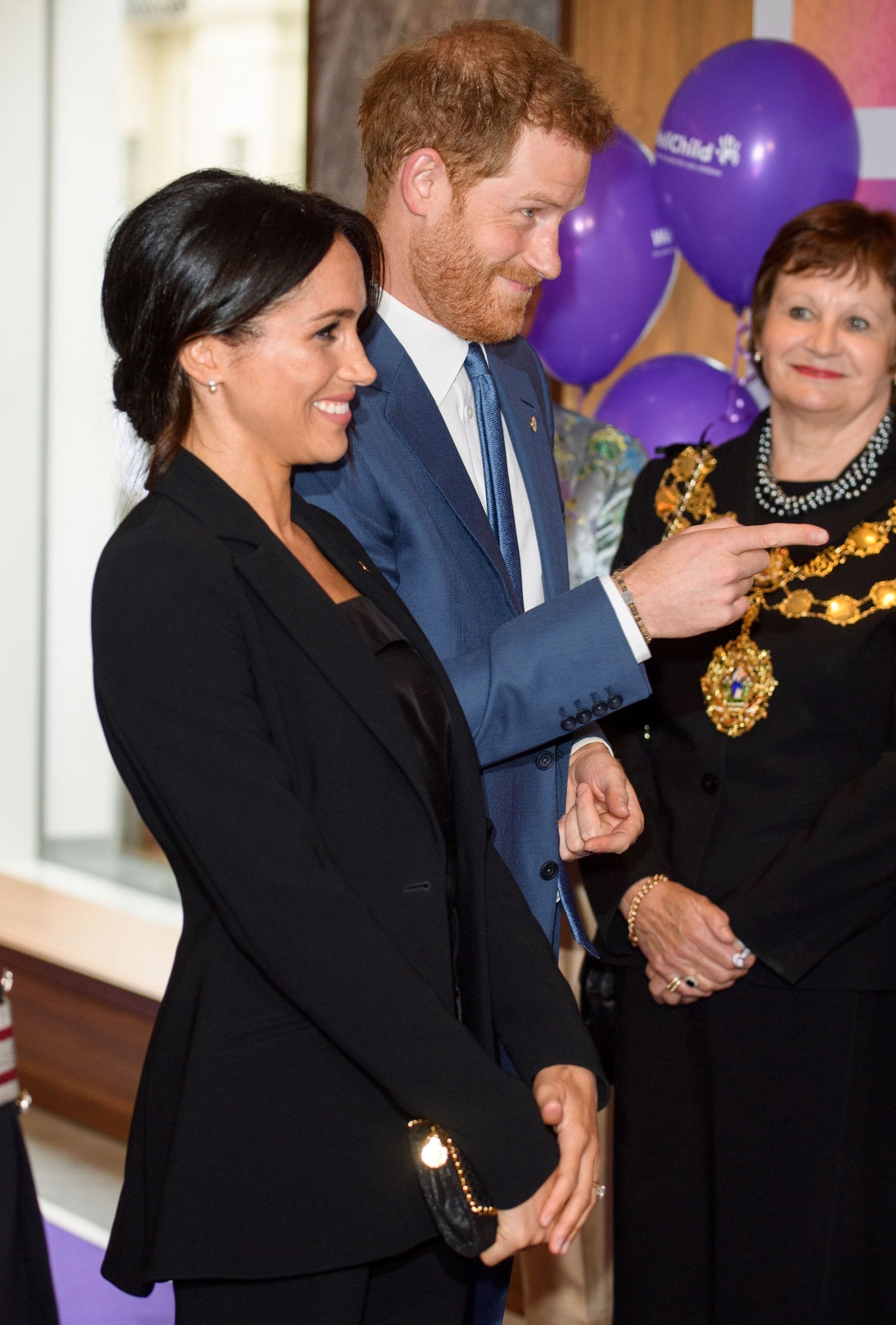 Meghan Markle black suit Altuzarra WellChild Awards