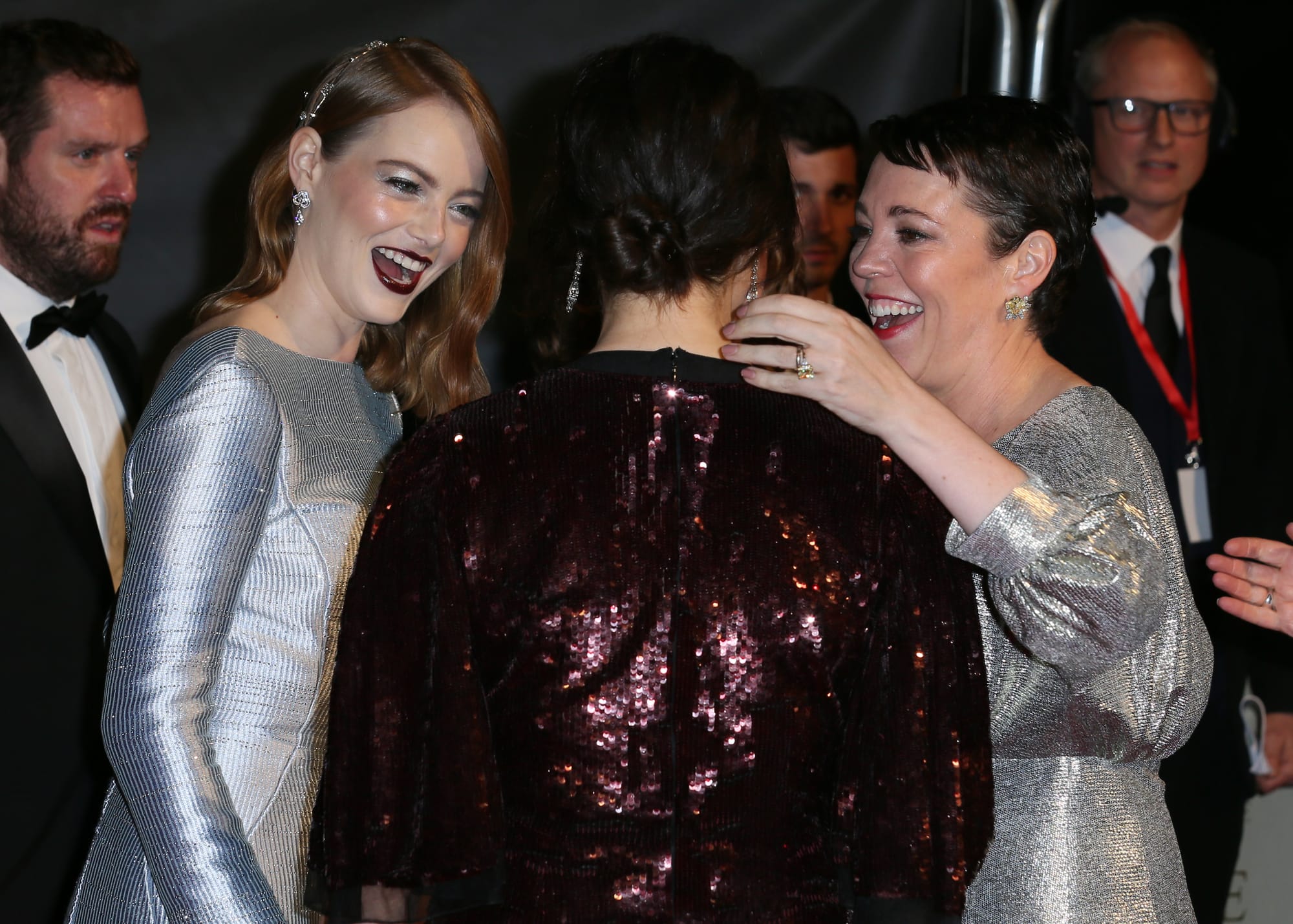 Rachel Weisz and Olivia Colman Were Also Shiny at the Premiere of The Favourite