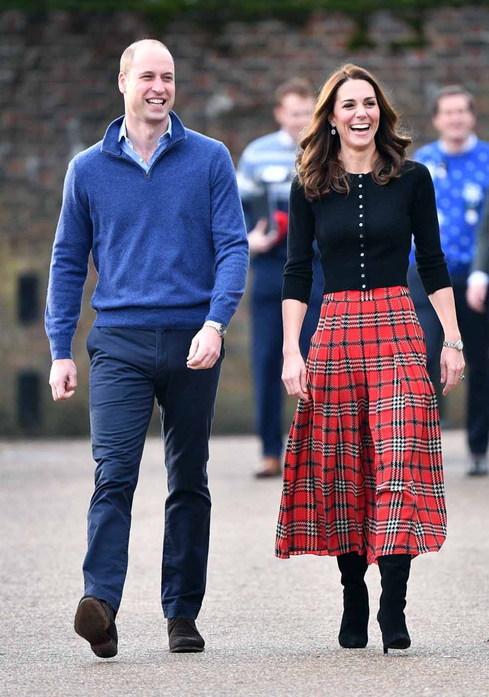 Wills and Kate Host a Christmas Party and She Looks SO FESTIVE
