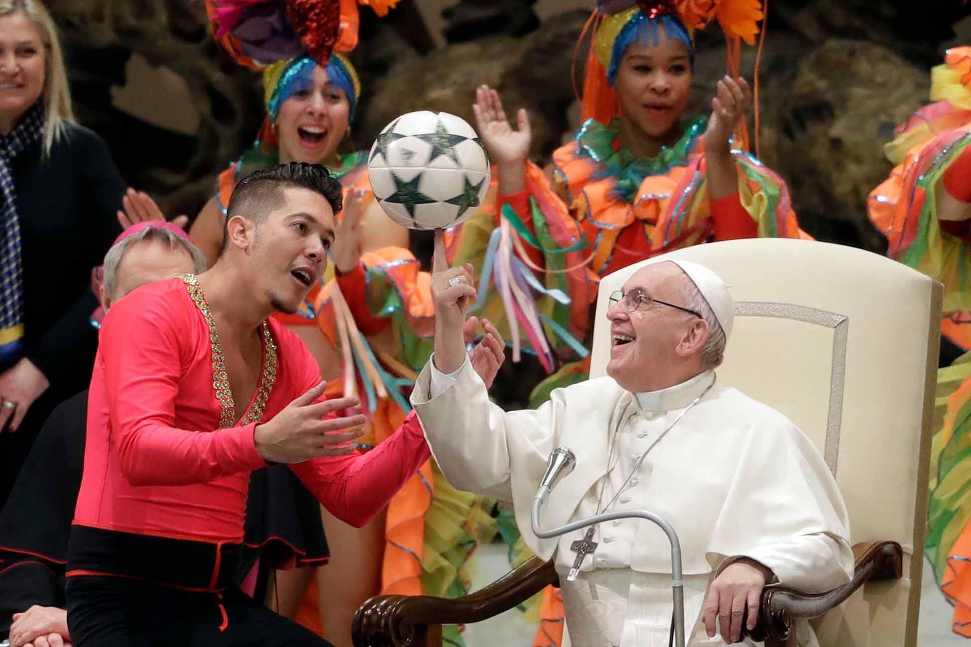 Nothing Is Happening, So Please Enjoy The Pope Twirling a Ball