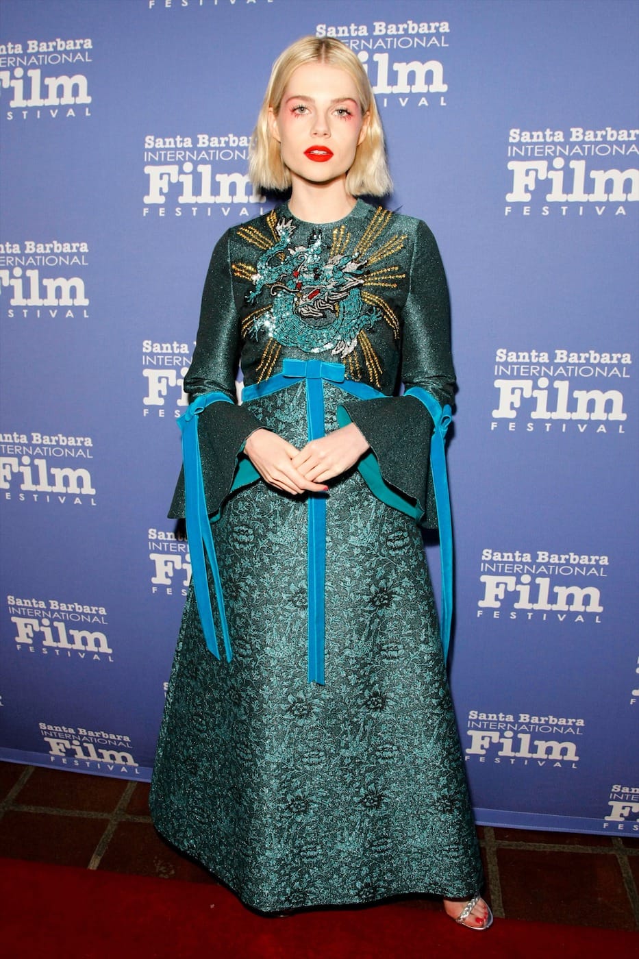 Lucy Boynton Is a Very Chic High Priestess in Gucci