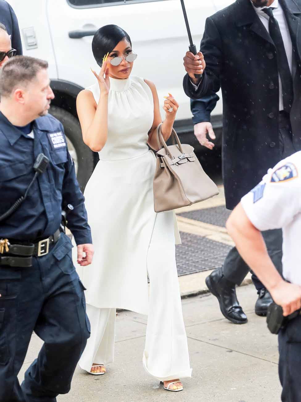 Cardi B Shows Up At Court In High Style